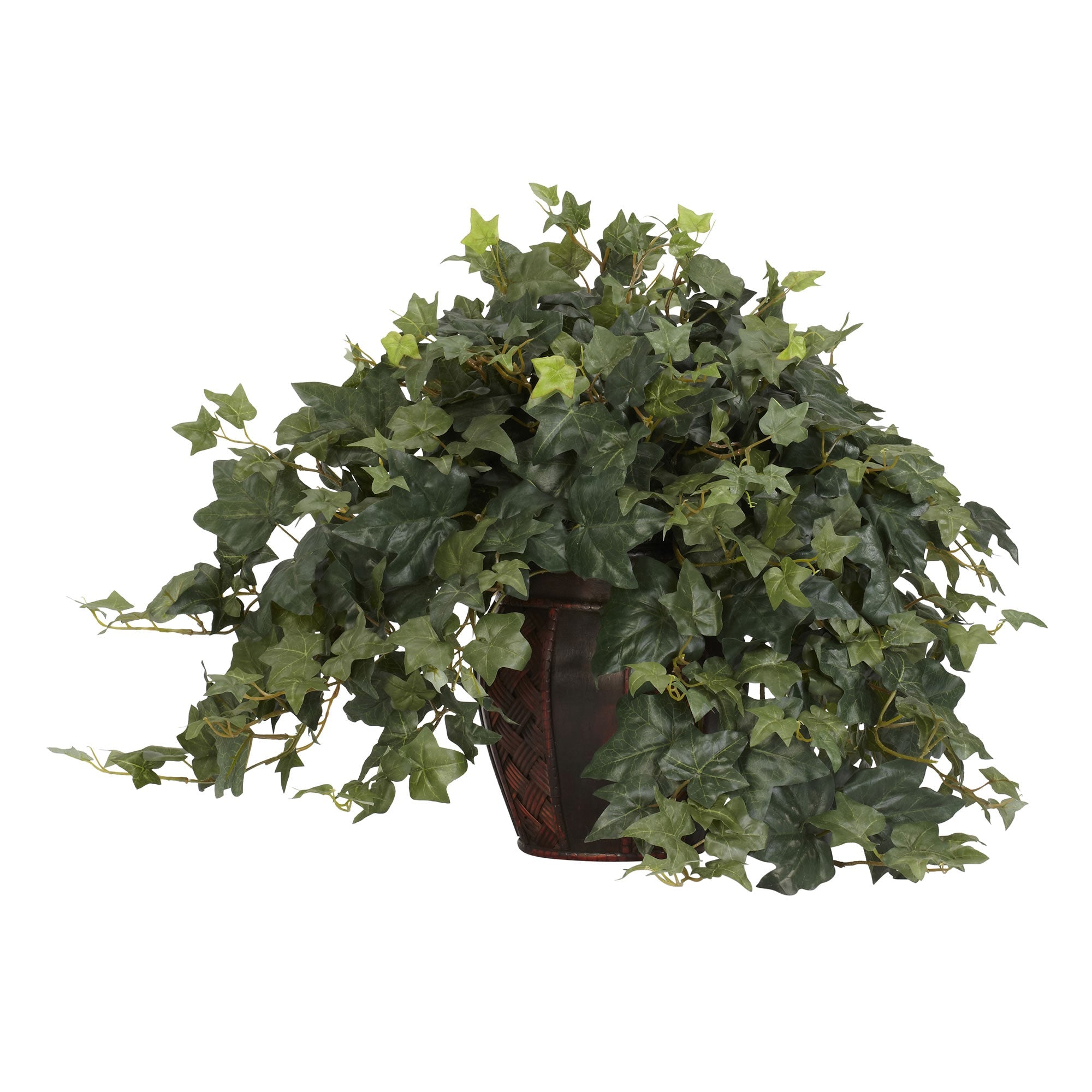 Puff Ivy with Decorative Vase Artificial Silk Plant | Zigeze