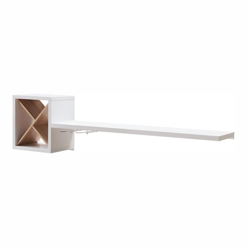Reichart Wall - Mounted Wine Rack in White | Zigeze