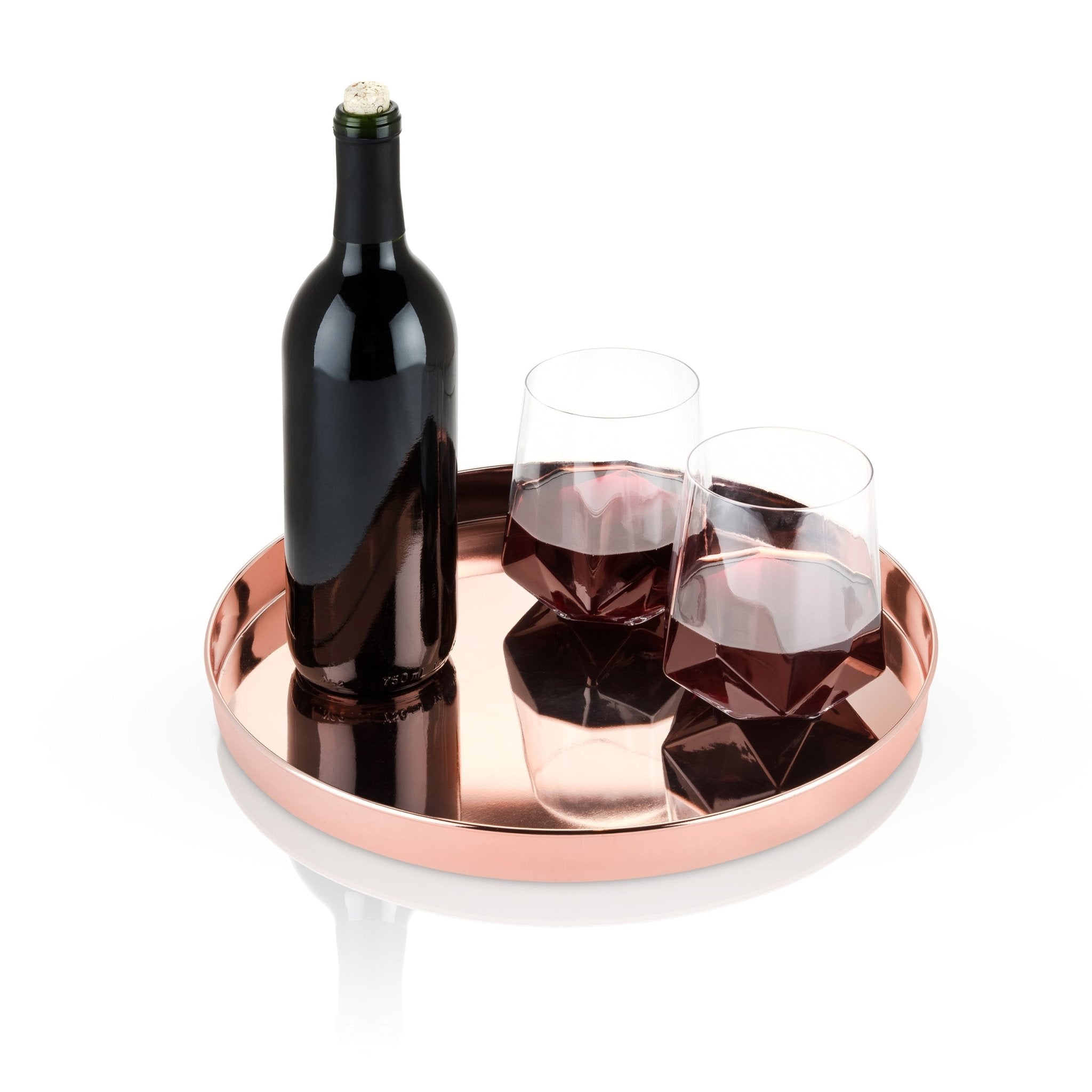 Round Copper 12.5 - Inch Serving Tray | Zigeze