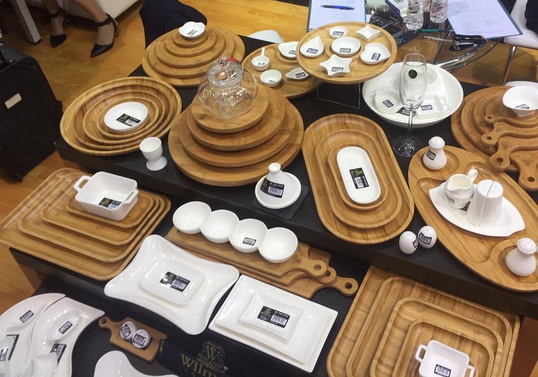 Set of 12 Natural Bamboo Plates 4"X 4" | Zigeze