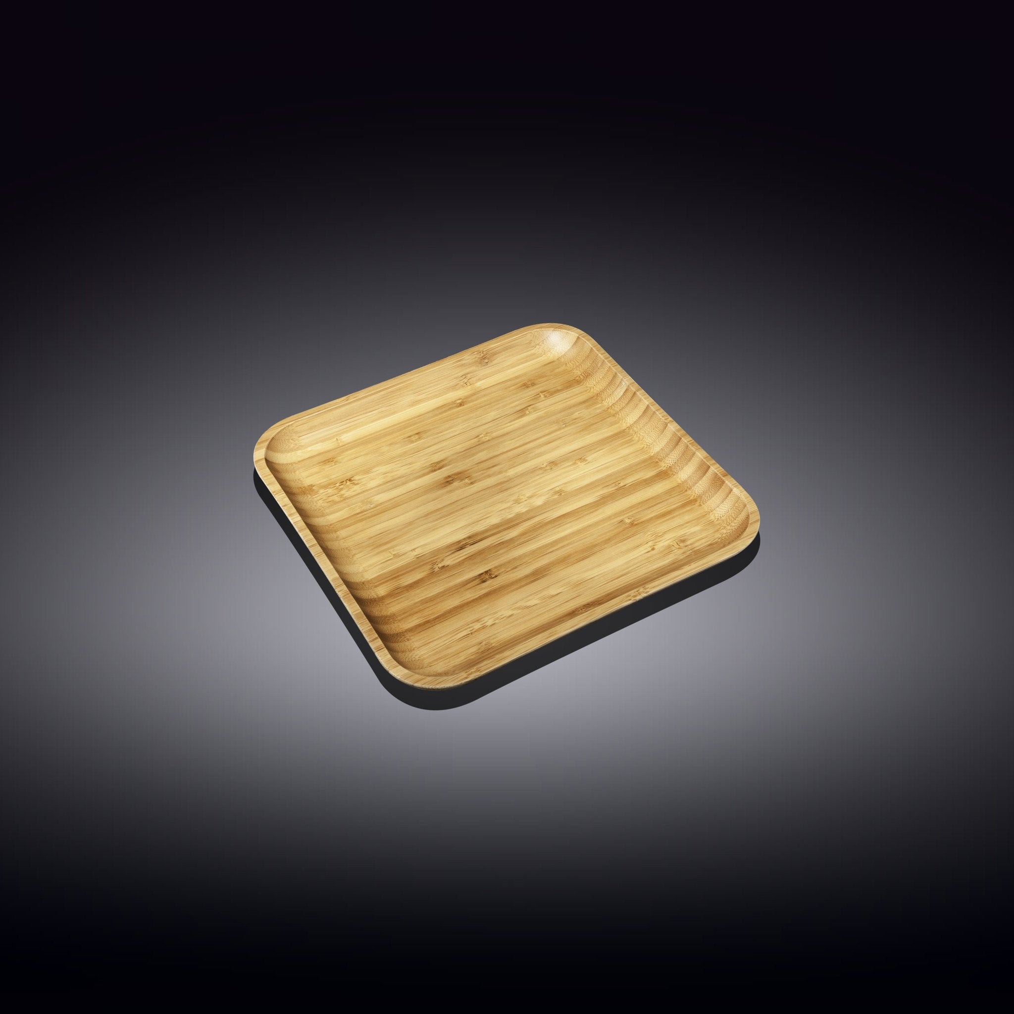 Set of 12 Natural Bamboo Plates 4"X 4" | Zigeze