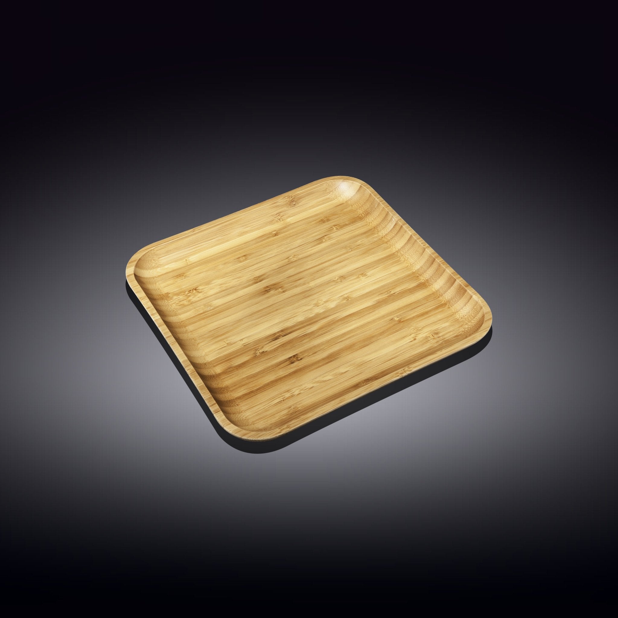 Set of 12 Natural Bamboo Plates 7" x 7" | Zigeze