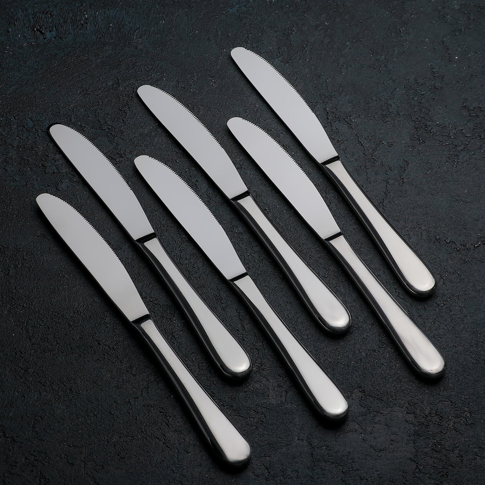 Set of 24 High Polish Stainless Steel Dinner 8.5" Knives | Zigeze