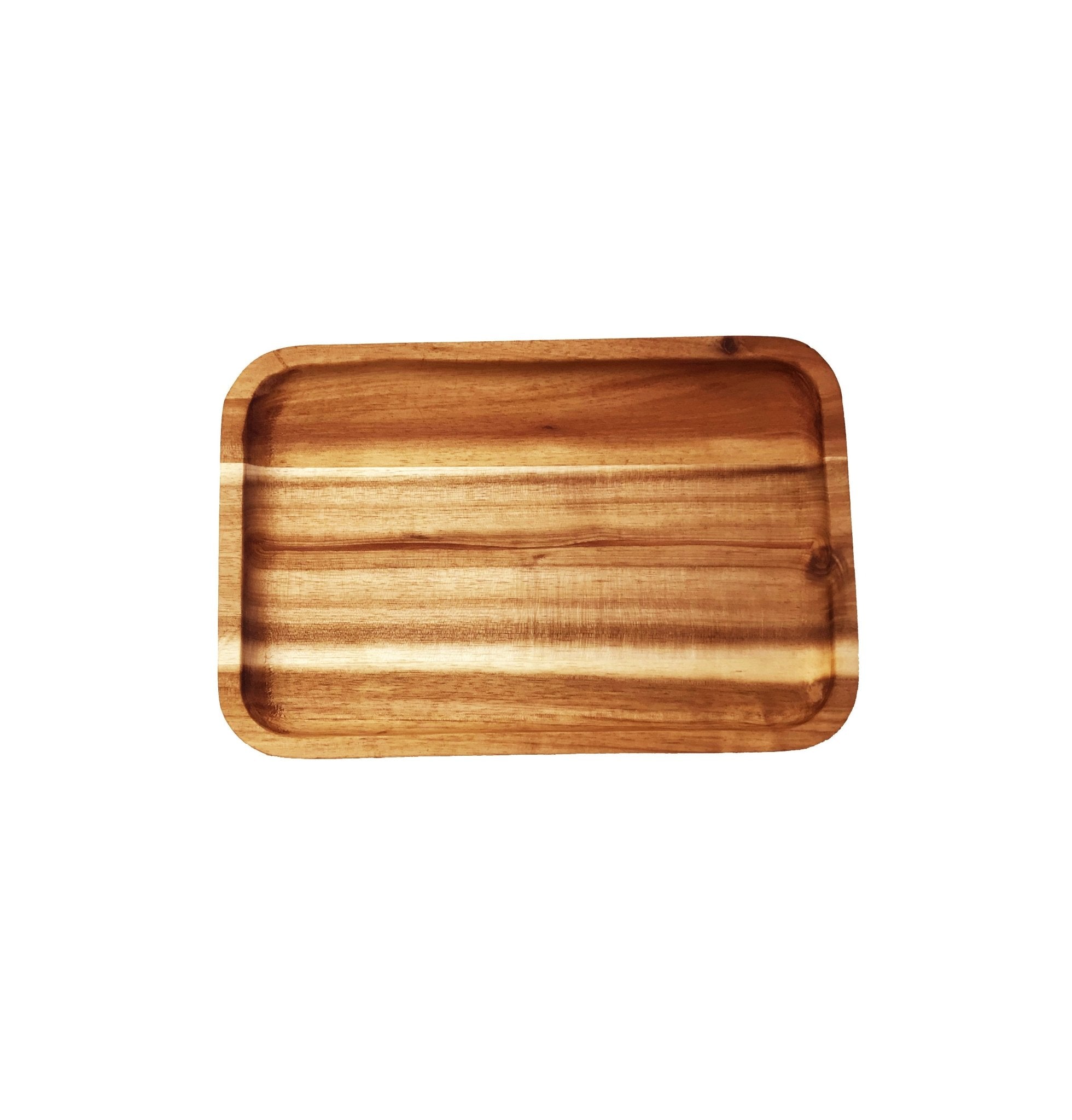 Set of 3 Acacia 10" Rectangle Serving Trays | Zigeze