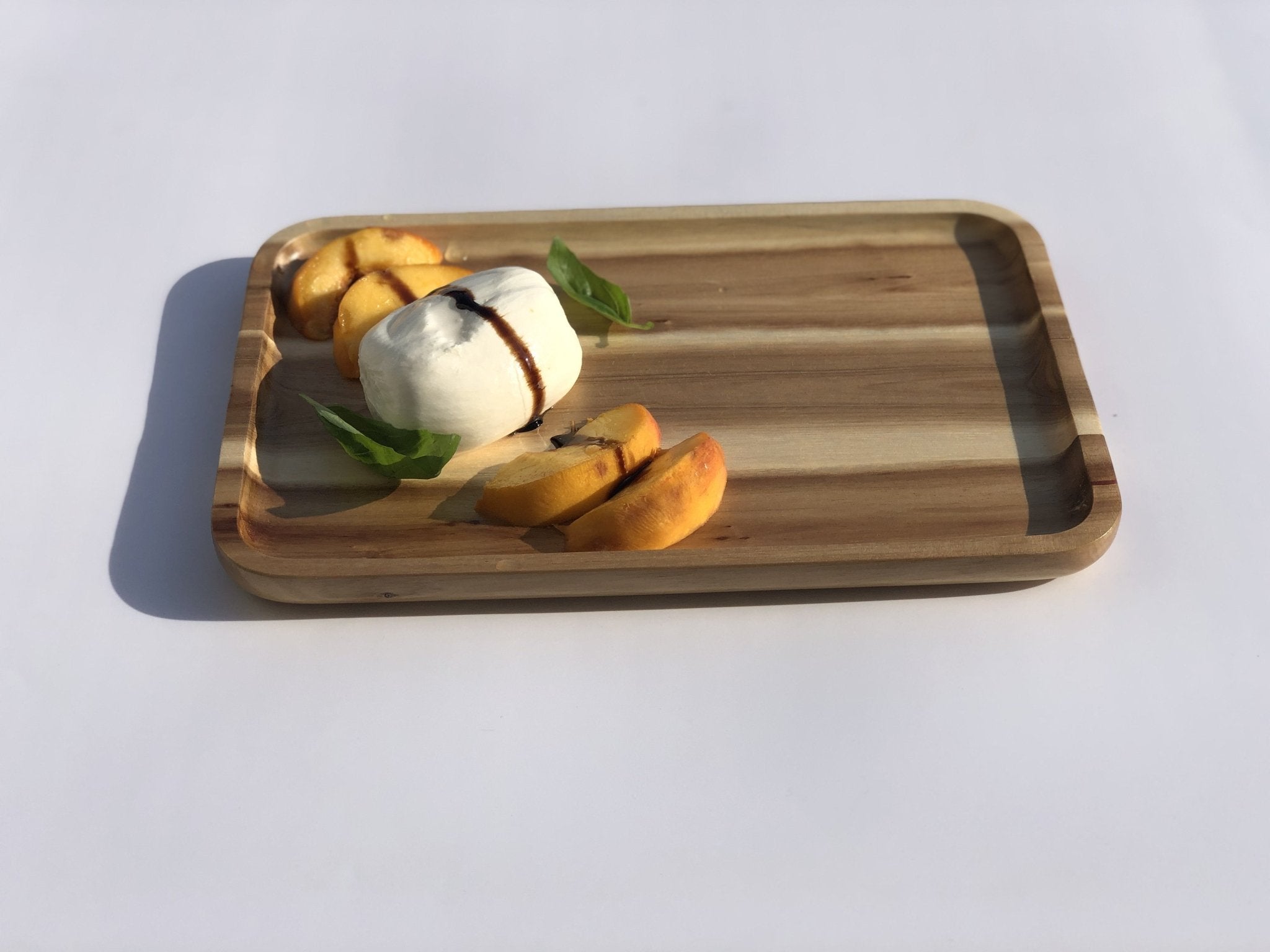 Set of 3 Acacia 10" Rectangle Serving Trays | Zigeze