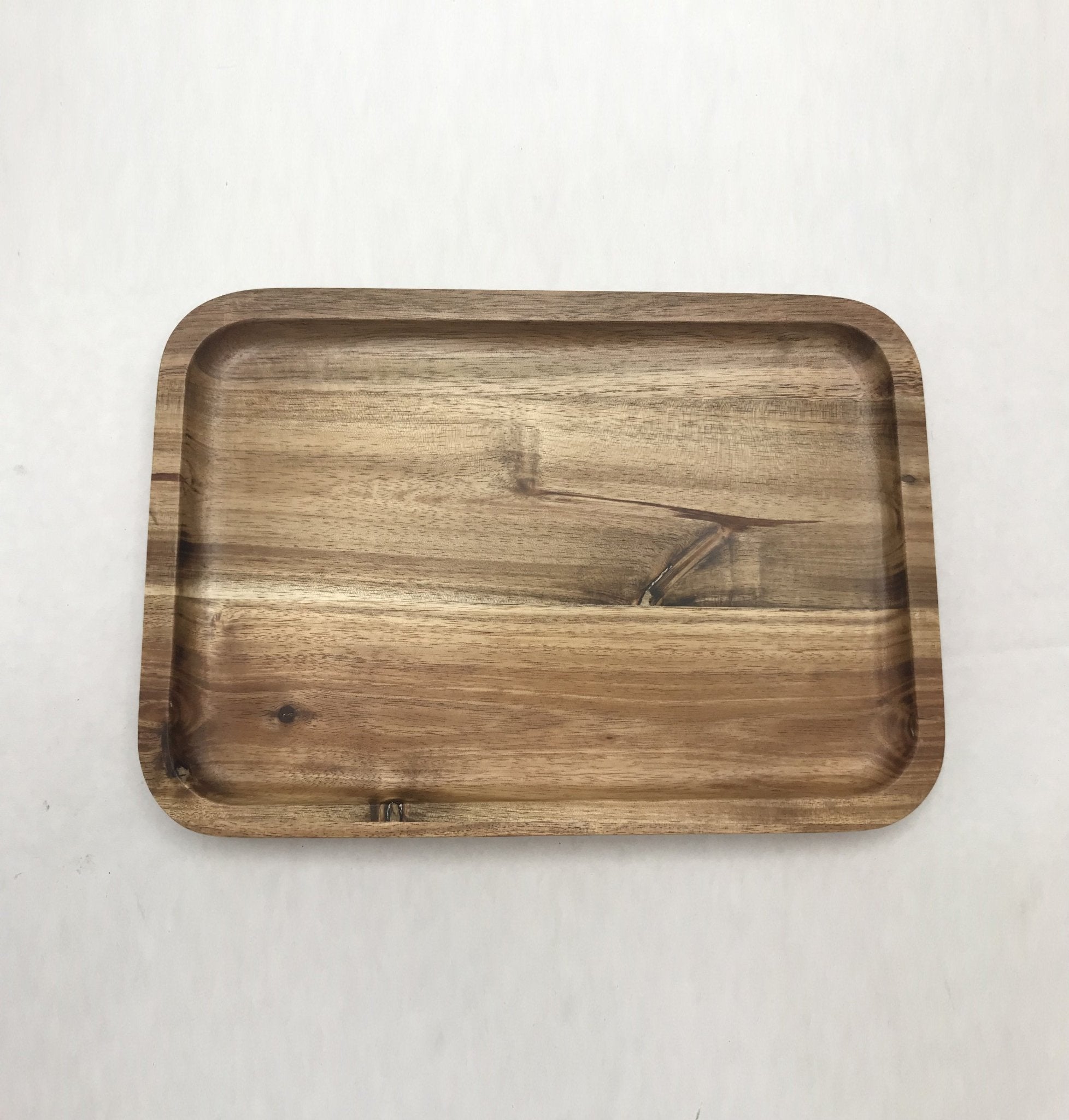 Set of 3 Acacia 10" Rectangle Serving Trays | Zigeze