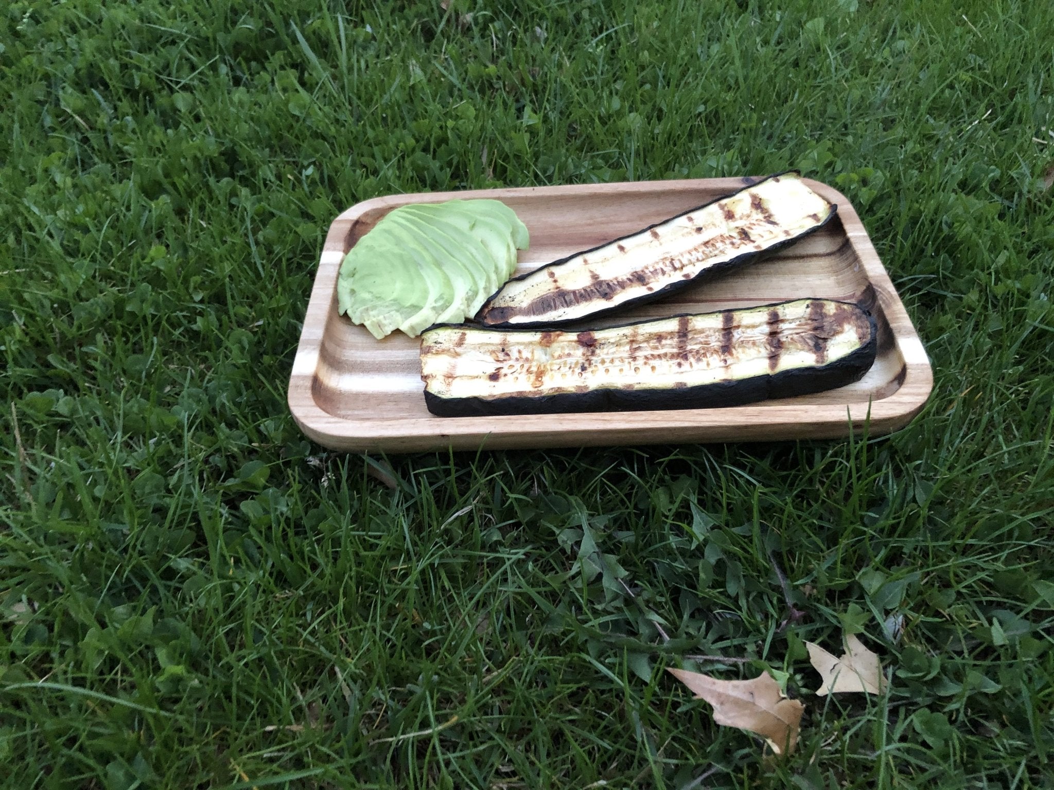Set of 3 Acacia 10" Rectangle Serving Trays | Zigeze