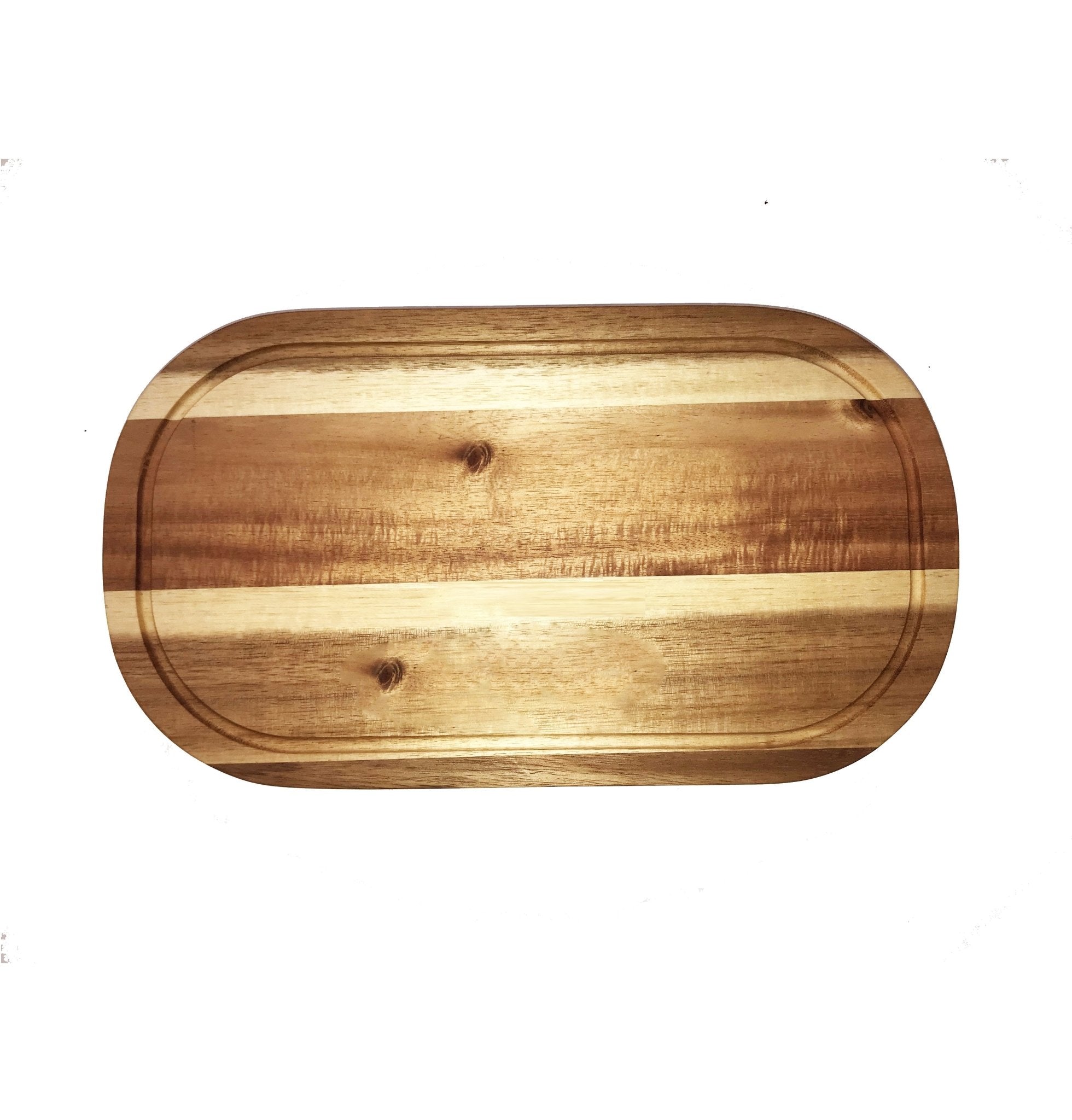 Set of 3 Acacia 12" Rounded Serving Boards | Zigeze