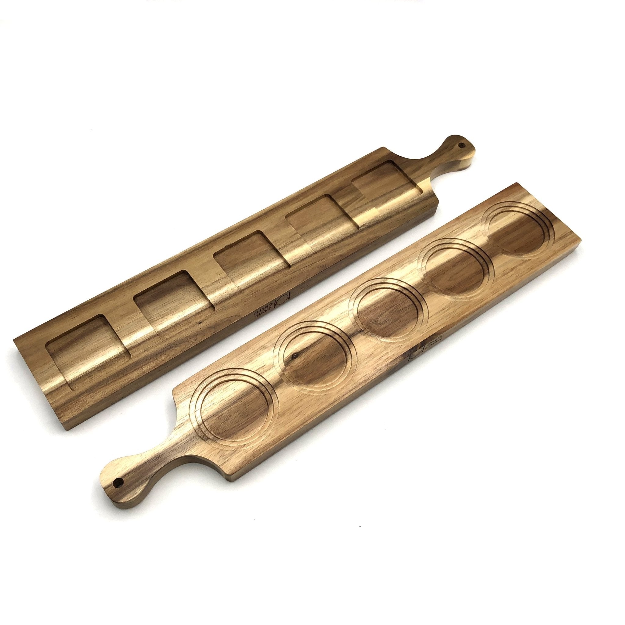 Set of 3 Acacia 5 - hole Flight Boards, 22" | Zigeze