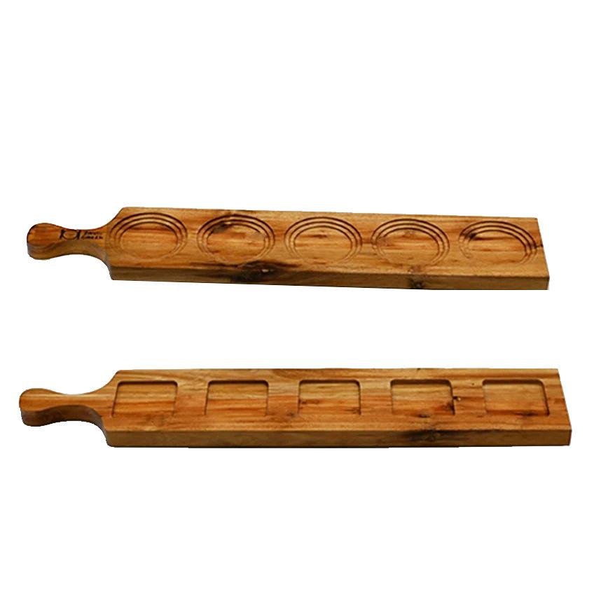 Set of 3 Acacia 5 - hole Flight Boards, 22" | Zigeze