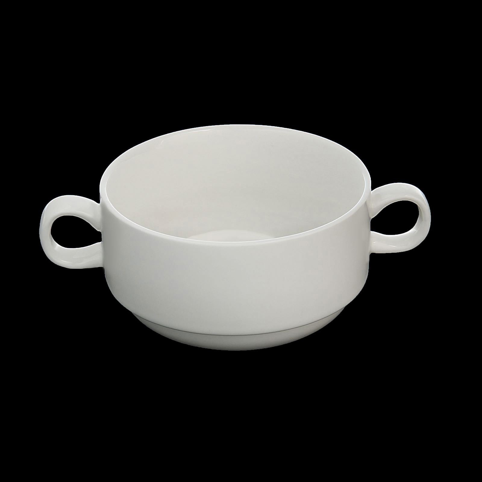 Set of 4 Fine Porcelain Soup Cups 4" | Zigeze
