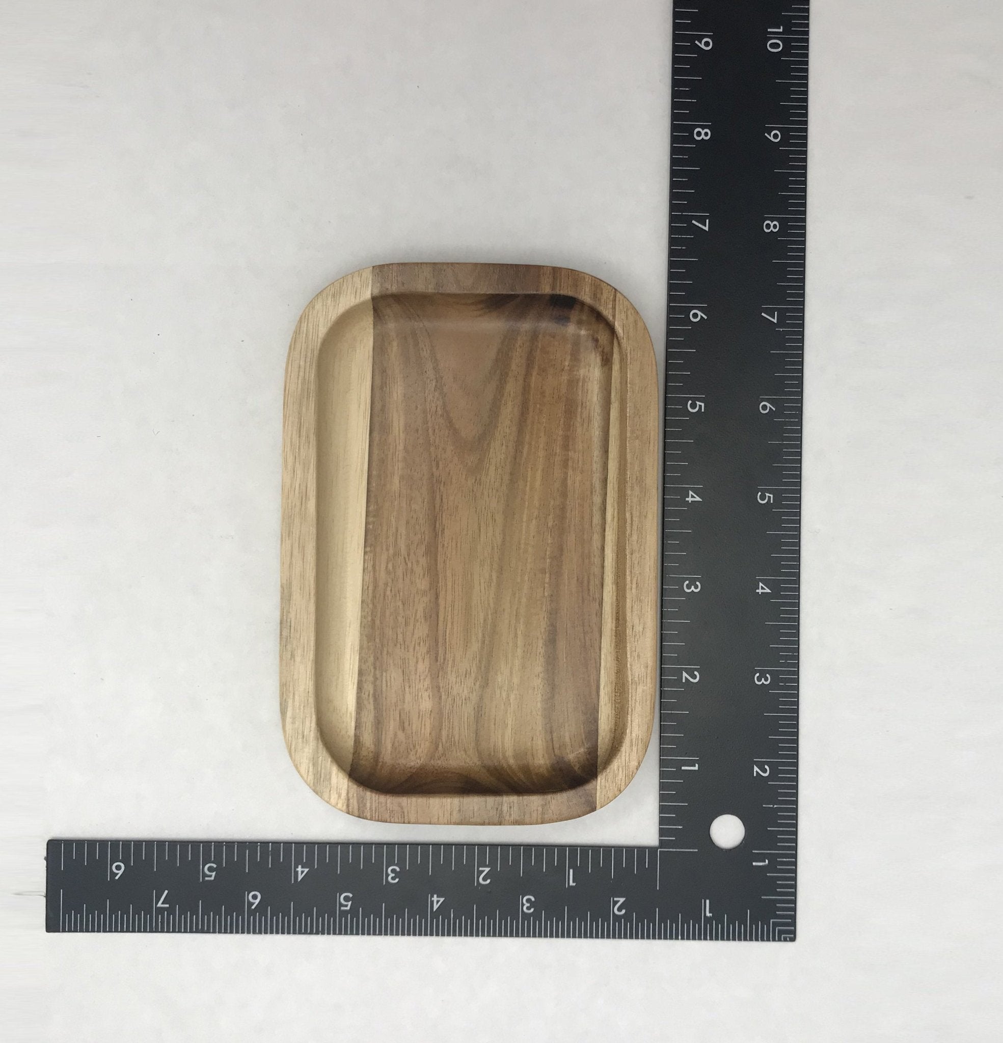 Set of 6 Acacia 6" Rectangle Serving Trays | Zigeze