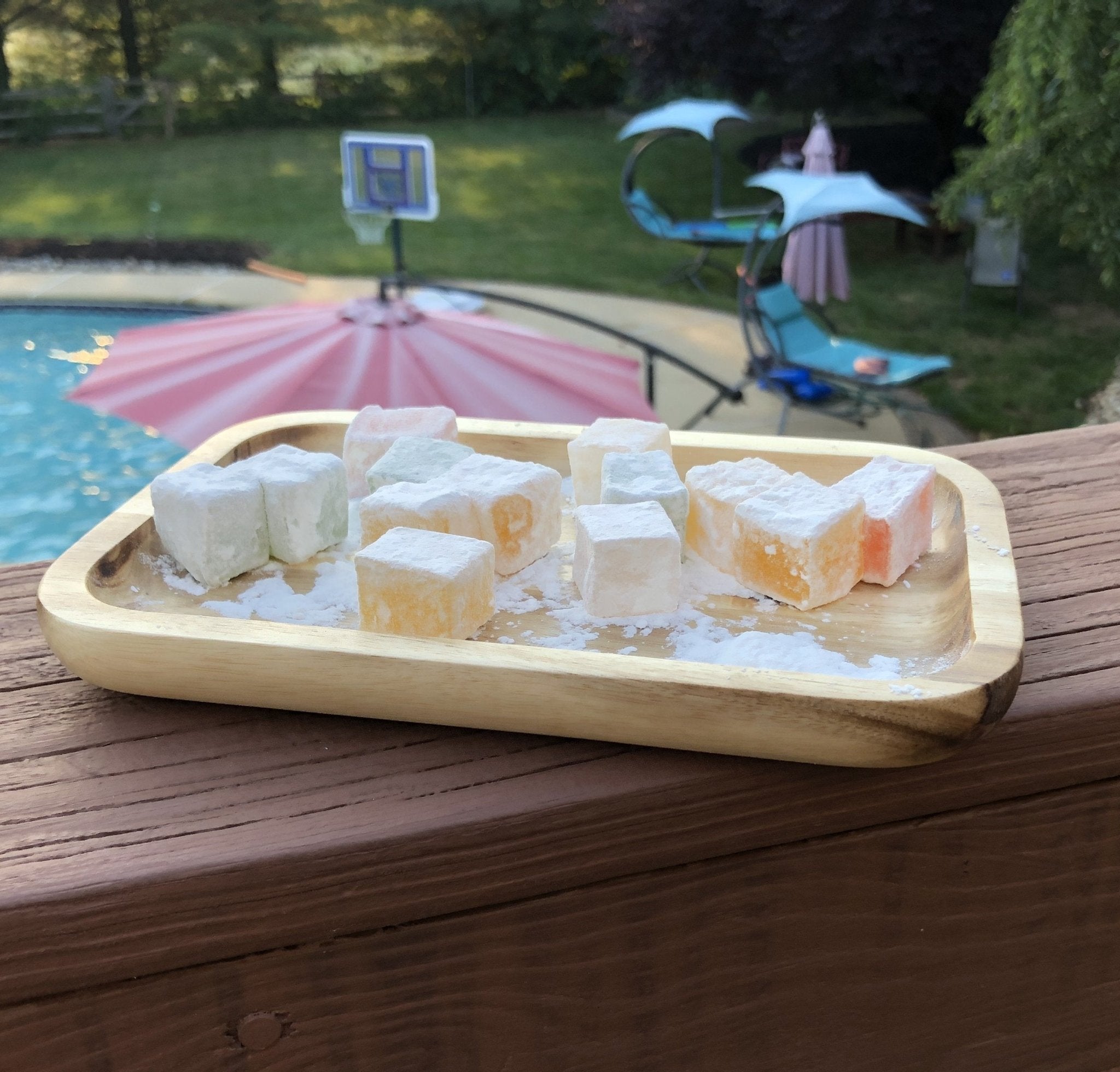 Set of 6 Acacia 6" Rectangle Serving Trays | Zigeze