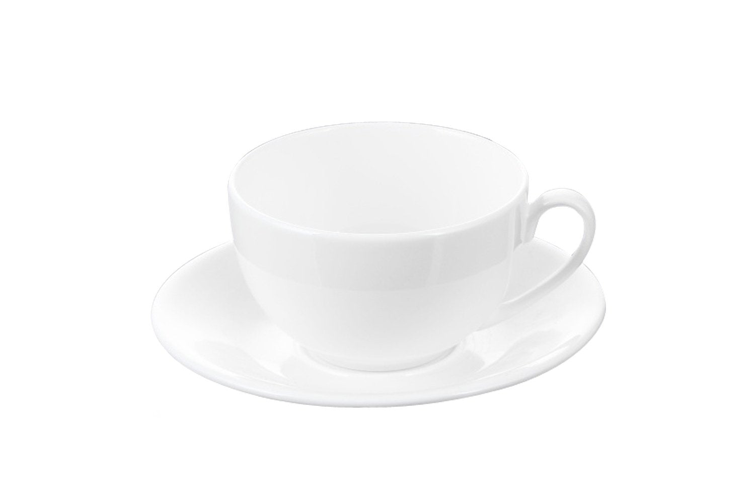 Set of 6 Fine Porcelain 8 Oz. Tea Cups & Saucers | Zigeze