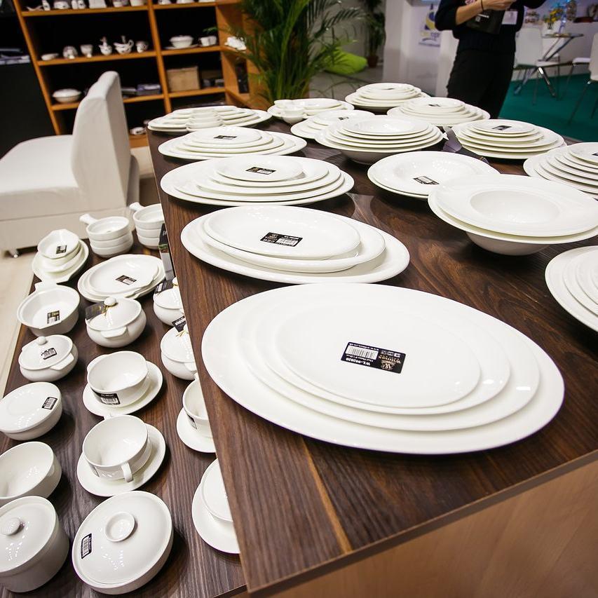 Set of 6 Fine Porcelain Deep Plates 8" | Zigeze