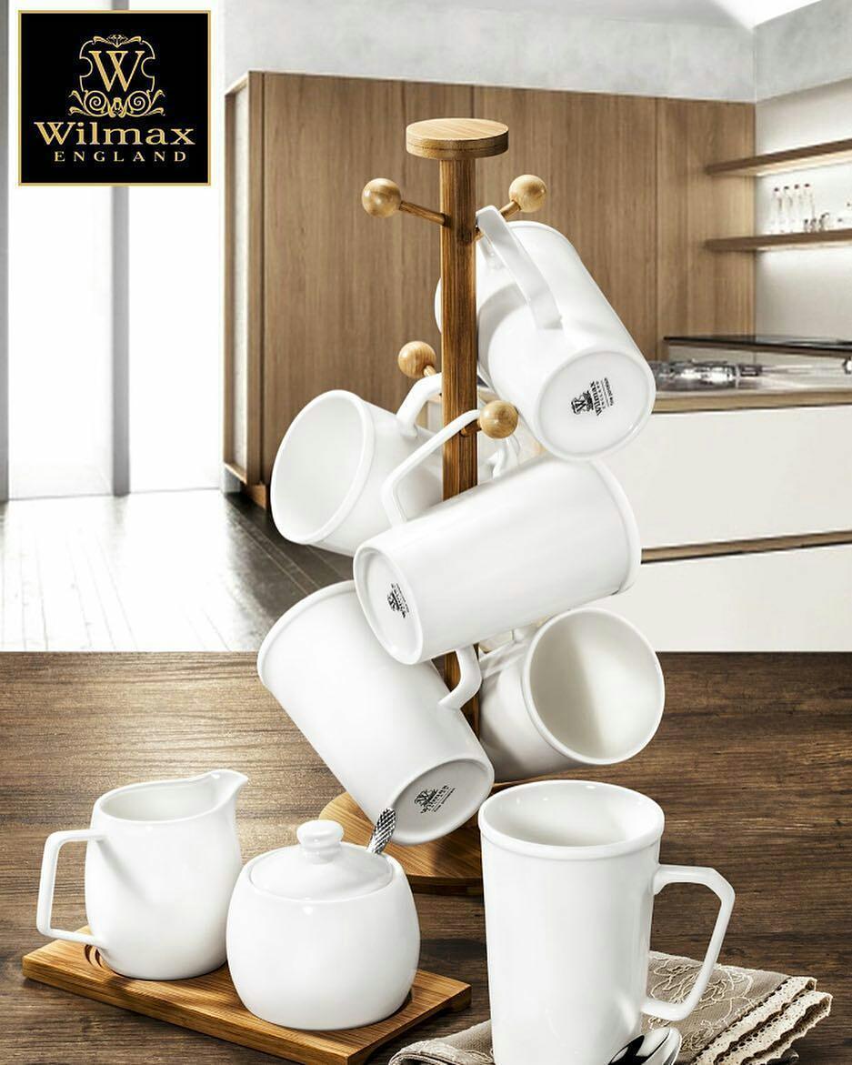 Set of 6 Fine Porcelain Mugs, 9 Oz. | Zigeze