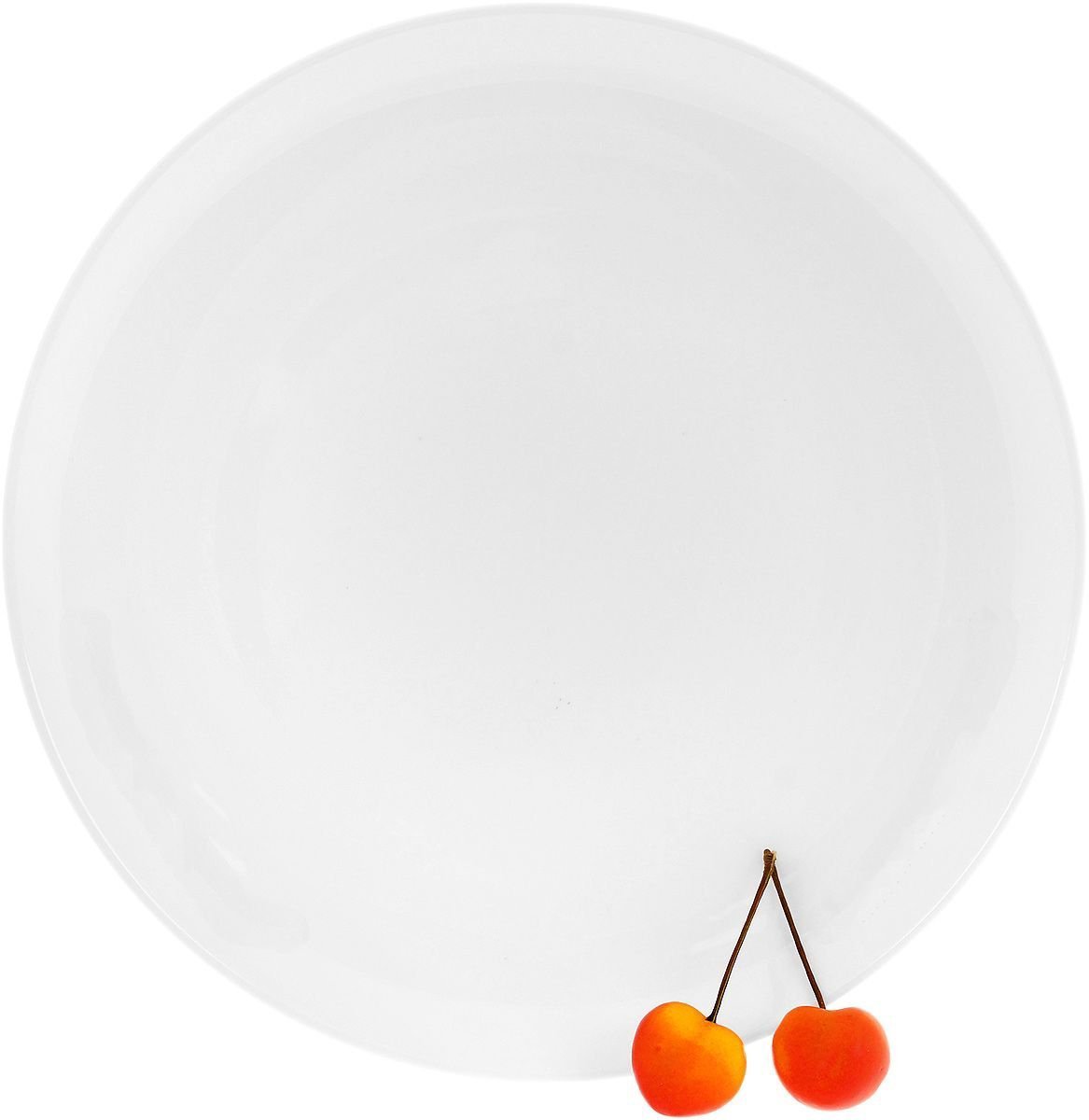 Set of 6 Fine Porcelain Rolled Rim Dinner Plates 10" | Zigeze