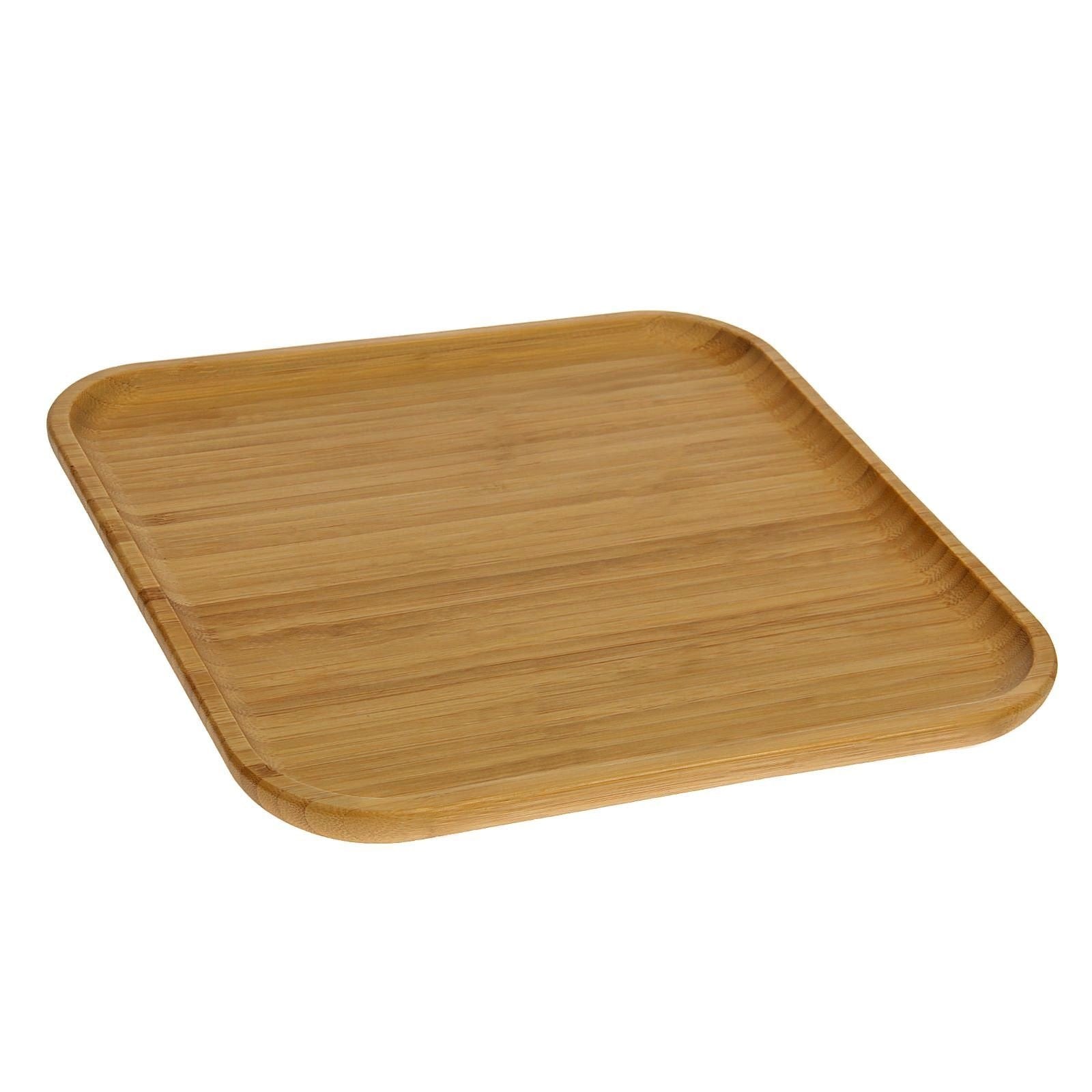 Set of 6 Natural Bamboo Platters | Zigeze