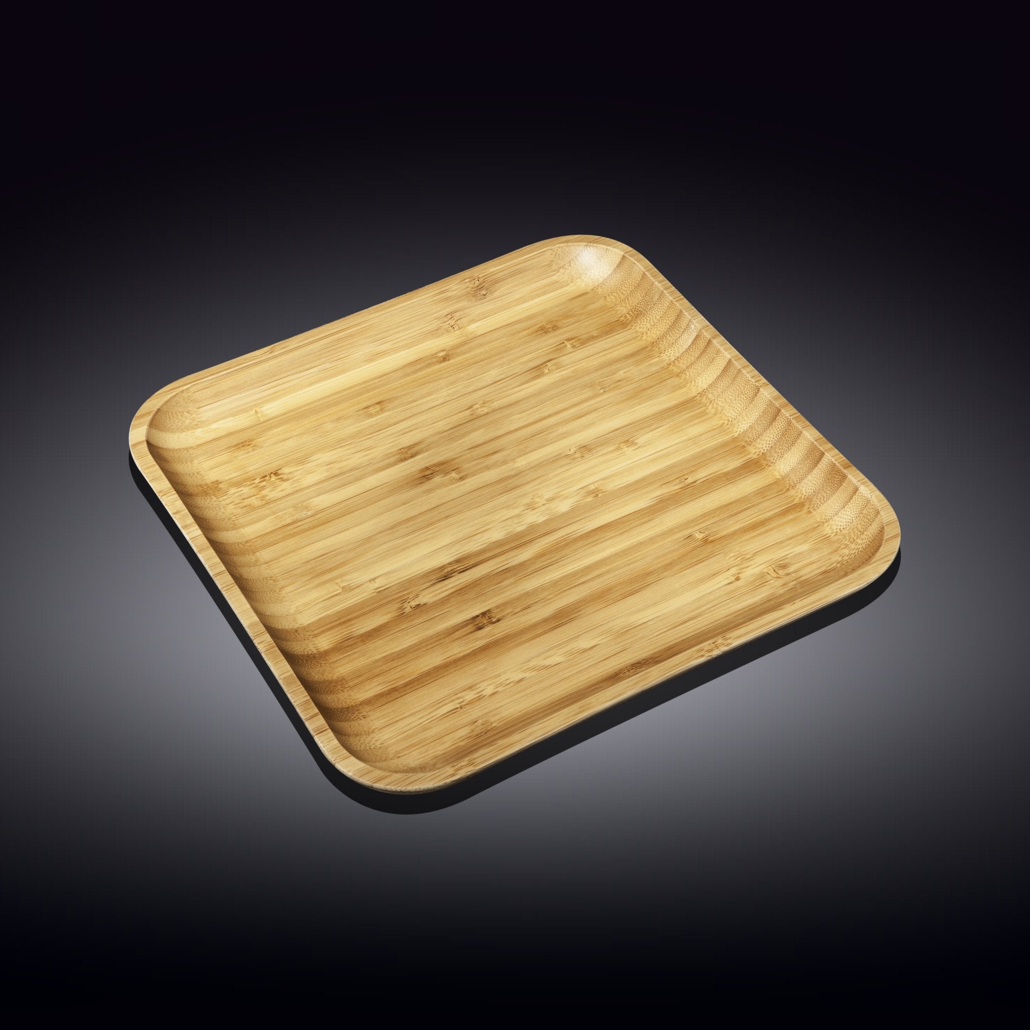 Set of 6 Natural Bamboo Platters | Zigeze
