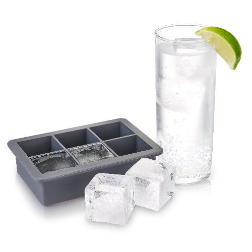 Silicone Highball Ice Cube Tray with Lid | Zigeze