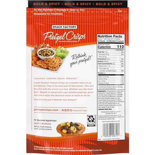 Snack Factory Buffalo Wing Pretzel Crisps | Zigeze