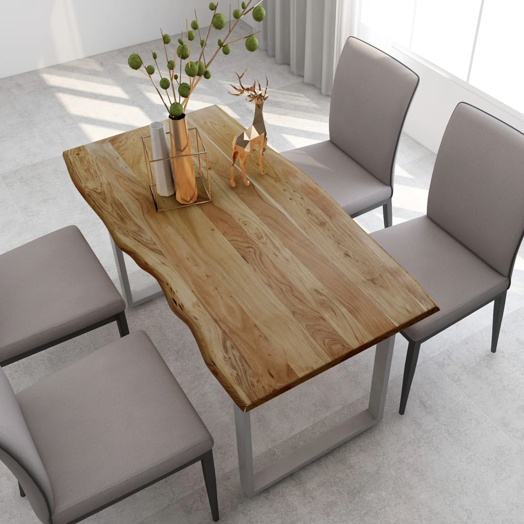 Solid Acacia Wood Dining Table | Zigeze