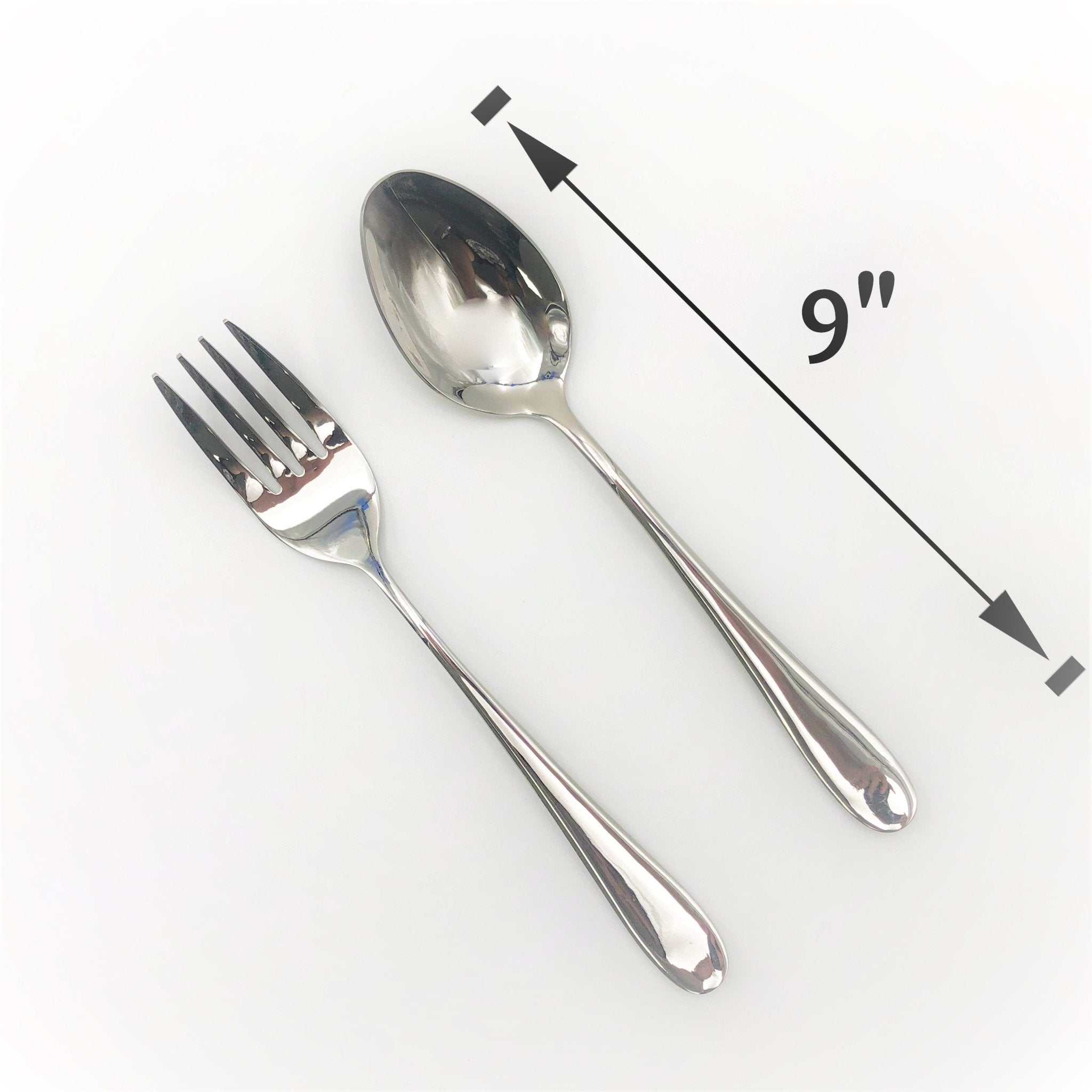 Stainless Serving Fork and Knife Set | Zigeze