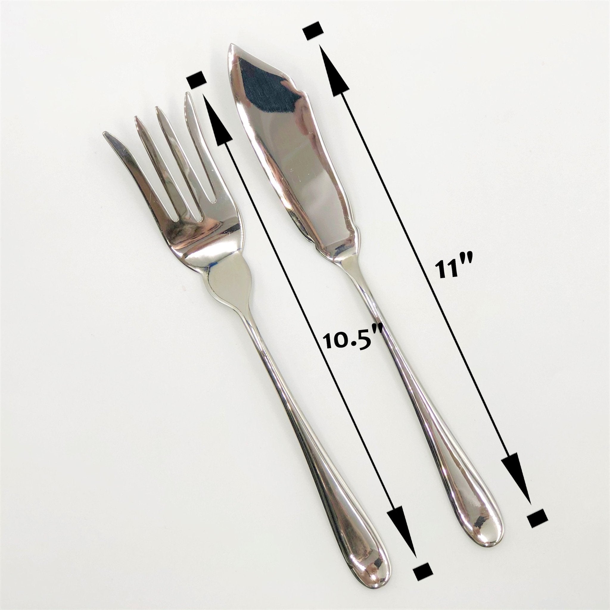 Stainless Small Serving Knife and Fork Set | Zigeze