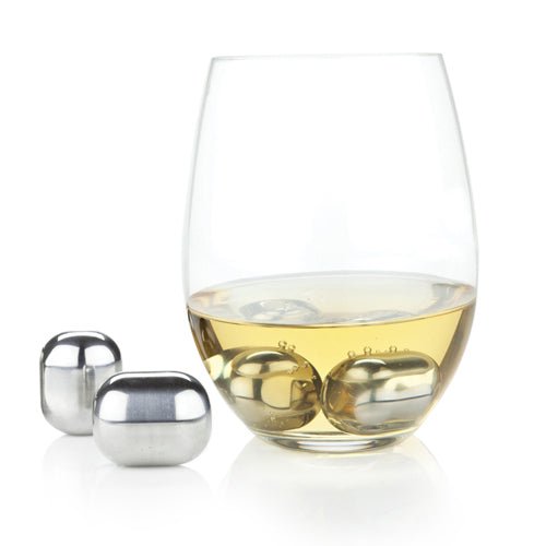 Stainless Steel Glacier Rocks, Set of 4 | Zigeze