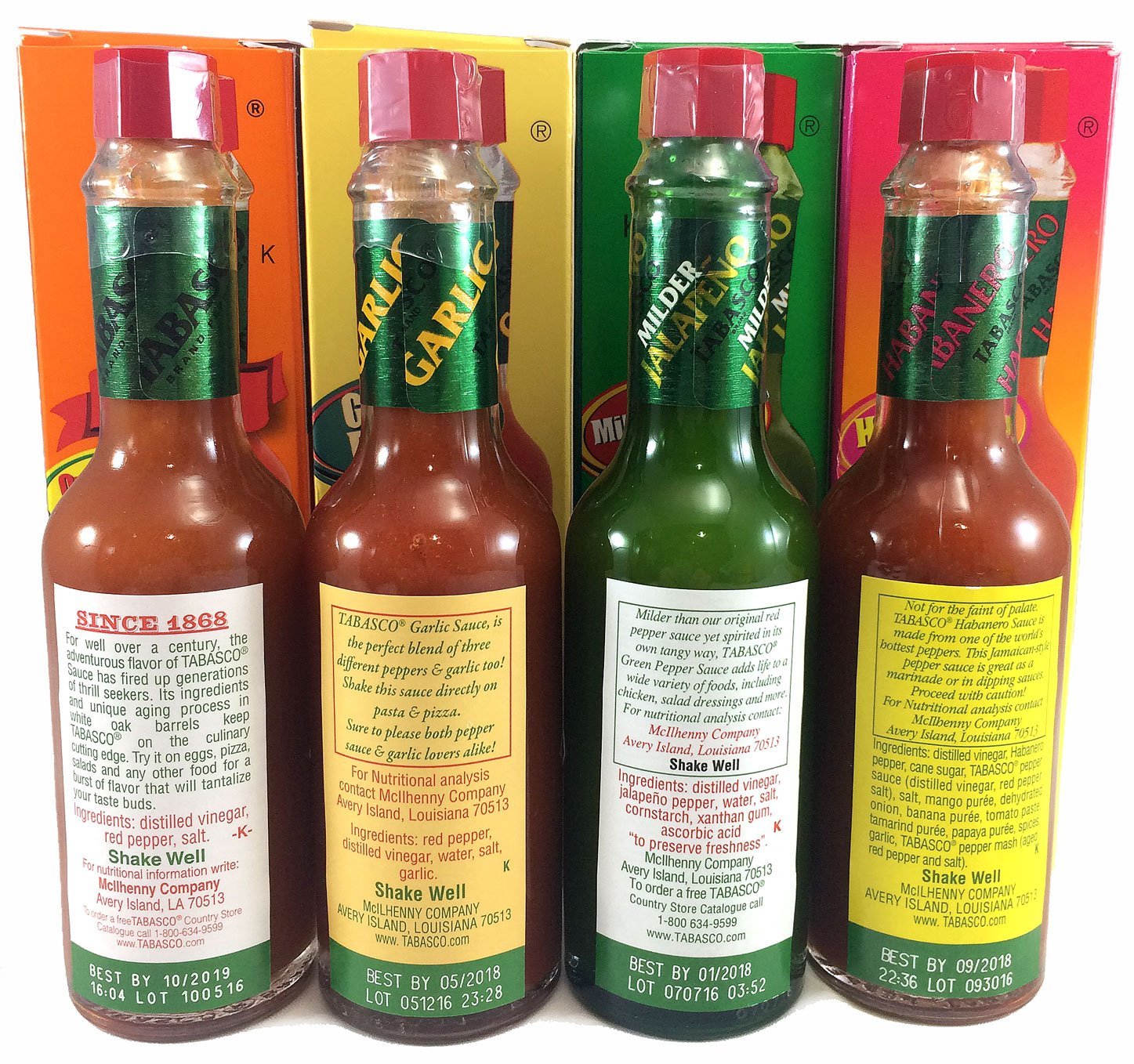 Tabasco Sauce Variety 4 Pack | Zigeze