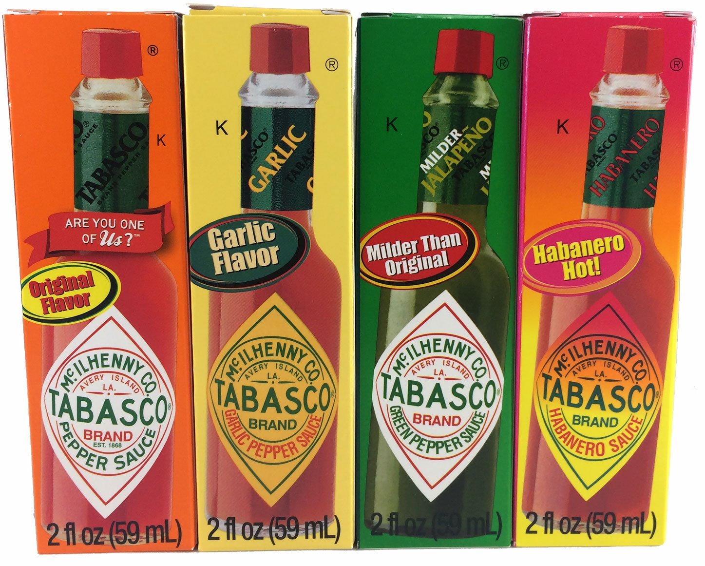 Tabasco Sauce Variety 4 Pack | Zigeze