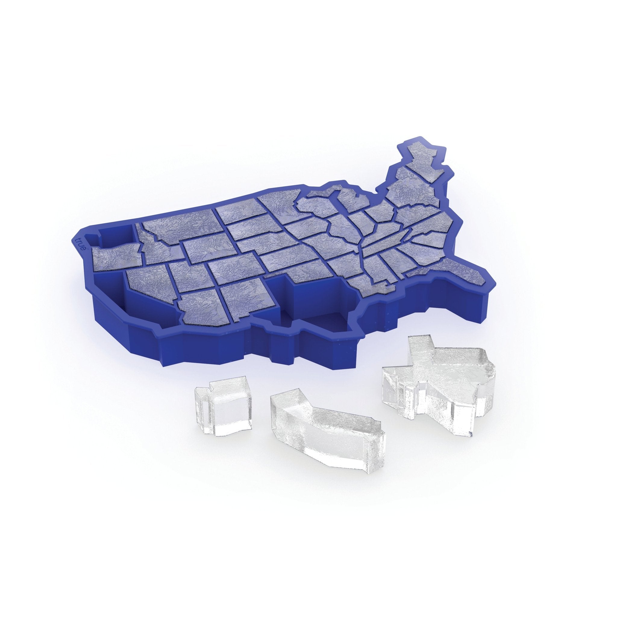 U - Ice - of - A Ice Blue Silicone Cube Tray | Zigeze